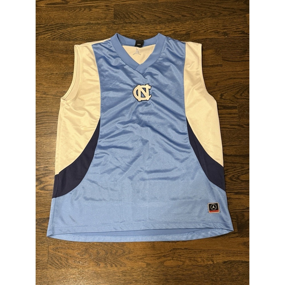 Nike Vintage 90's Air Jordan Basketball Jersey Mens XL North Carolina Blue Y2K